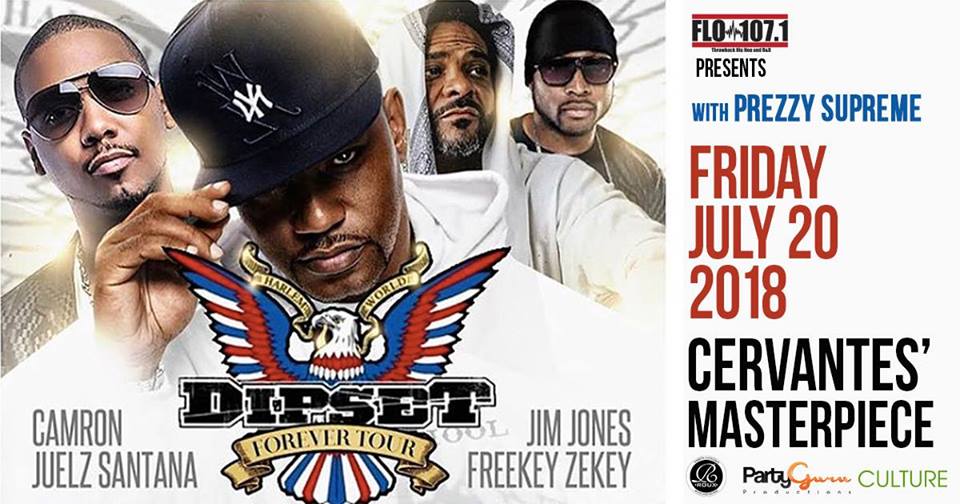 CervantesDenver's tweet photo. TONIGHT!
@FLO1071 Presents @DipsetUSA1997 w/ #PrezzySupreme, @charlestruth521, #MNLD, #UndeniablyTheIllestCatAround, #TaureanMNelson, #EVØLMØB, #SwizZyB & @LoUdLifeCrew.
Supported by @PartyGuruDenver, #CULTUREMagazine, @_RouxBlack, @ColoradoConcert, @3deepDenver & @DunbarKandT https://t.co/rcSf8cCzqV