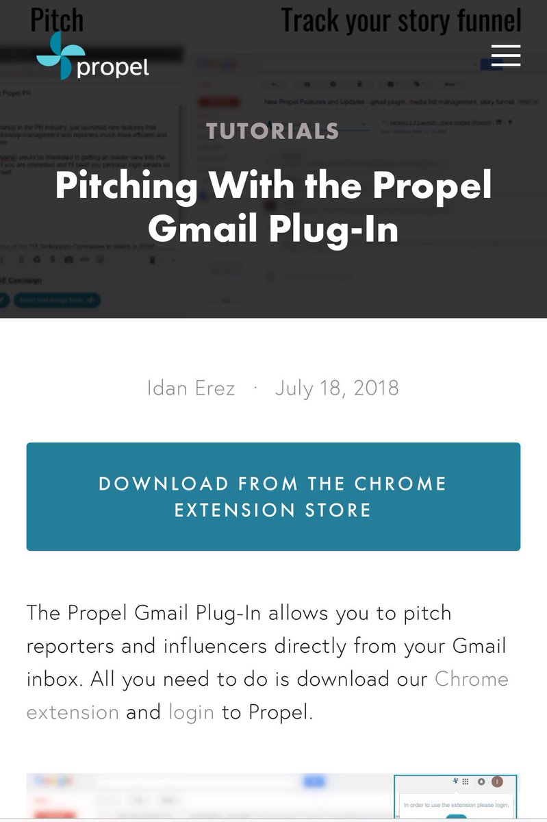Pleased to announce that we just launched our #Gmail Plug-in, now available for download from the Chrome Extension Store! 🙂 Click here to learn how to easily pitch reporters and influencers directly from your Gmail inbox 📤: ow.ly/oTRf30l32lv #PR #PublicRelations