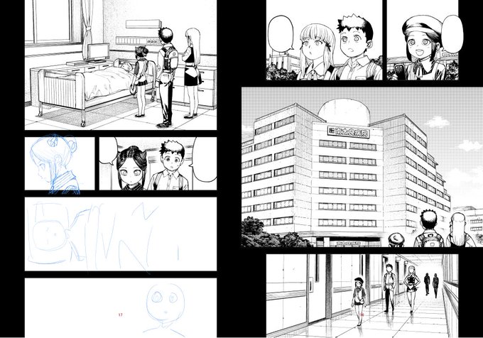 つぐもも 今日の進捗 病院を描き直したせいで進まず…! 