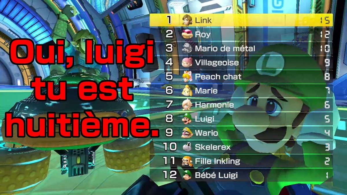 JeanMouchard's tweet photo. #MK8D #NintendoSwitch
Oui luigi tu est dernier https://t.co/inxQBIQccy