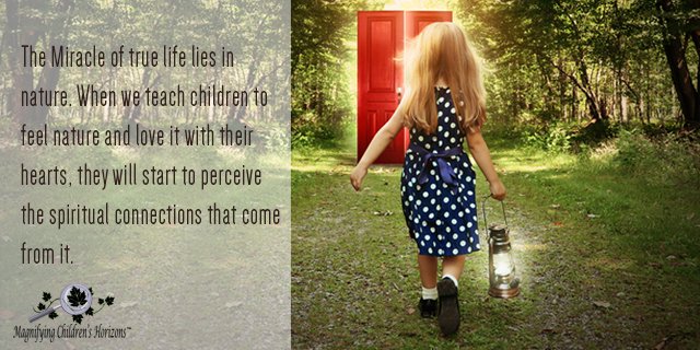 maghorizons's tweet photo. We need to motivate our children to discover their spiritual connection with #nature. Once they do, they will discover their true meaning. Do you agree? #forestschool #parenting https://t.co/g4ScQJNS3M