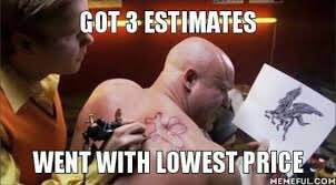 We’re usually not the lowest price; however, the lowest price rarely provides the best results. Make sure you research more about your contractor then just their price. #generalcontractor #construction #cre  #whatsreallythecost #yougetwhatyoupayfor