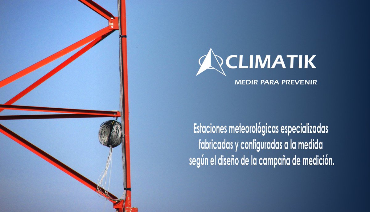 #Climatik, Proyectos a la medida con el personal más calificado y experimentado en México. 
#windpower #windparks #wind #industriaeolica #parqueseolicos #energiasrenovables #energiaslimpias  #torresmeteorologicas #analisisdedatos #proyectos #tecnologiadevanguardia