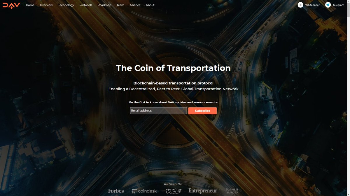 sucyresky's tweet photo. DAV defines a library of standardized communication protocols for various transportation scenarios. https://t.co/rRhe9uVdXS #DAVnetwork #ICO #Blockchain @DavNetwork https://t.co/kwtHMsZedT