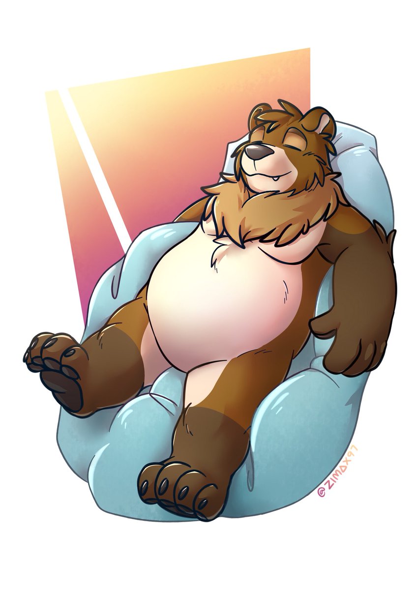 Free art for my Fuzzy friend Buzz!🐻🐻<a href="/buzzz_bear/">Buzz Bear</a> 
Such a warm and gentle Bear!
#Furries #furryfandom #Furryart