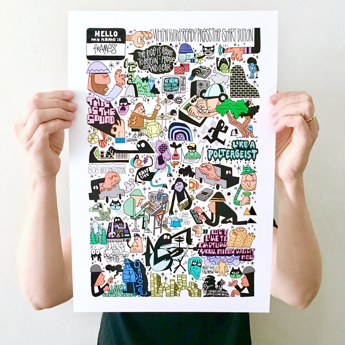 BassbinTwins's tweet photo. New Print / Free Mixtape: Print is full color 12x18" 100lb solar white uncoated stock. Available at: https://t.co/lFQXnpIslp // You can hear / download the 'Frames Mixtape' at https://t.co/jJ7zHM7LmJ  //  xx https://t.co/yDiJ1jwtgz