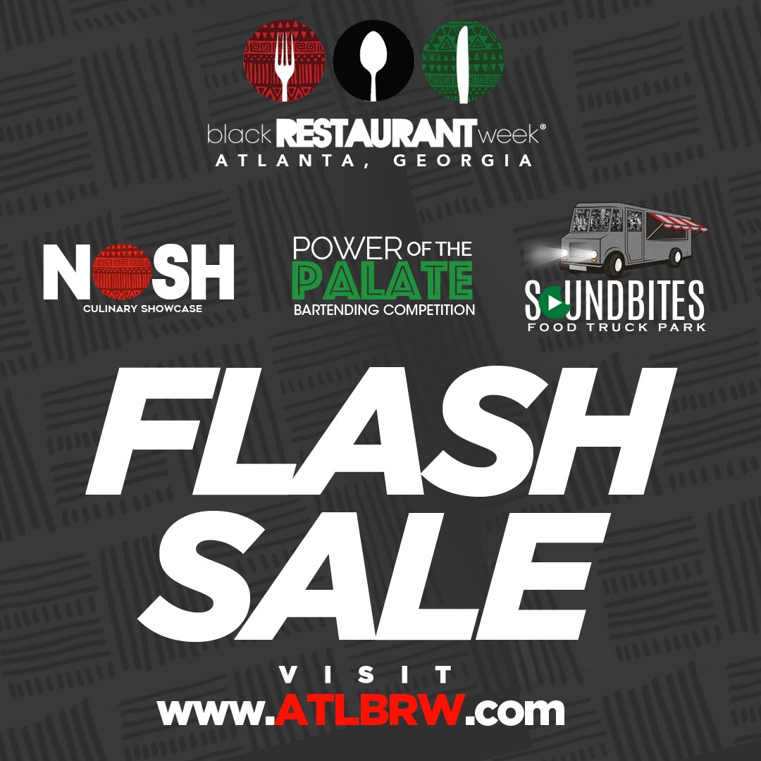 ***ATLANTA*** Enjoy discount prices to our signature events. Visit ATLBRW.com today for tickets #blackrestaurantweek