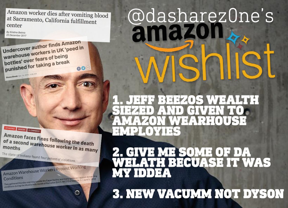 FUCK AMAZON
FUCK JEFF BEZZOS
https://t.co/Qtp3PuUDXE