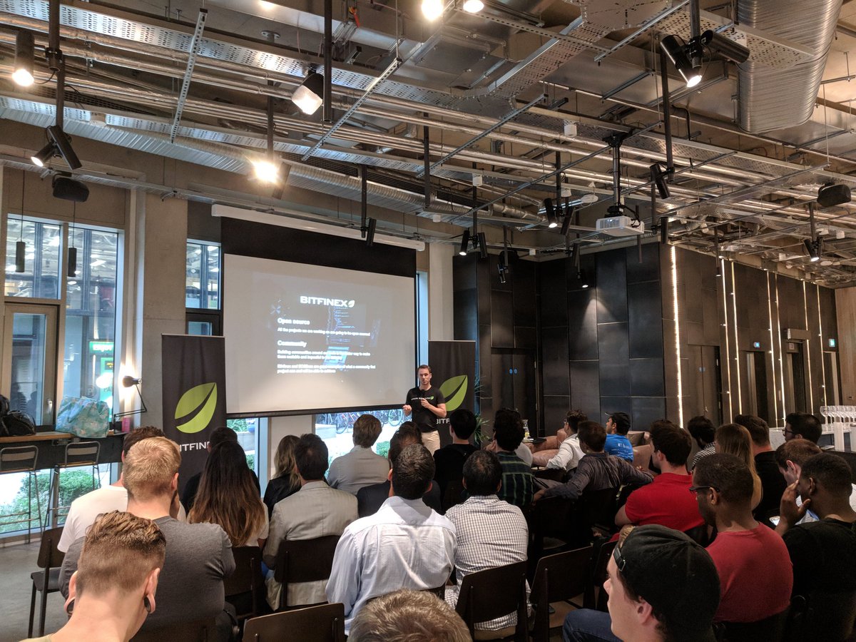 ClaudiaLagorio's tweet photo. The #bitfinexhackathon has officially started! https://t.co/J9NPgWDt69