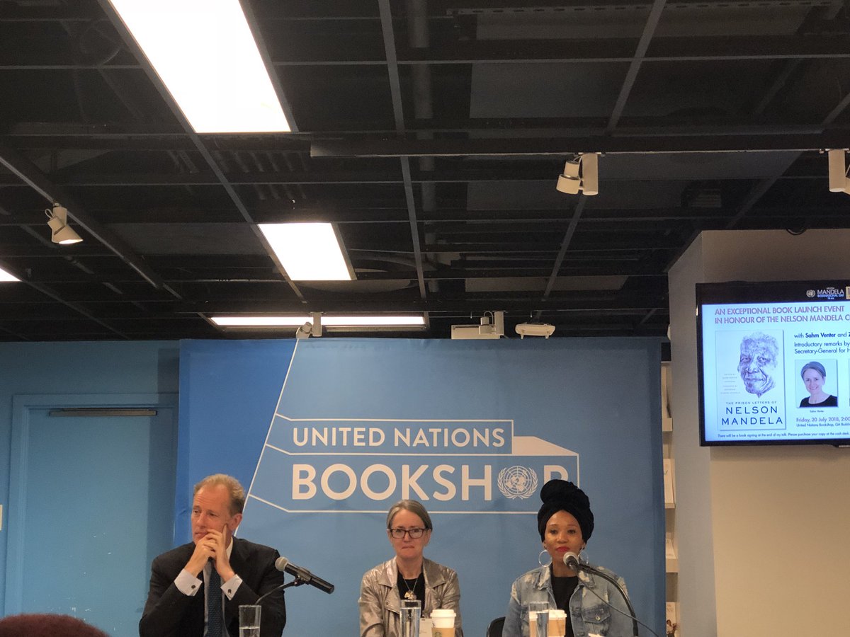 “The thing I learned the most from my grandfather was the ability to forgive... This gives you a deeper insight into what he really went through...You get to hear his voice again and in this time now is what we need.” Zamaswazi Dlamini-Mandela #SouthAfrica #Mandela100 #UNBookshop