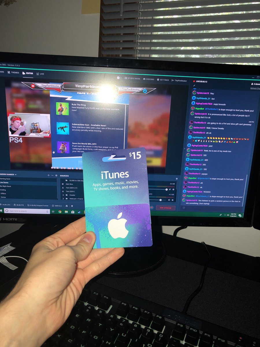 parkergriffith3's tweet photo. LIVE ON MIXER. 5 more followers and we are doing the $15 iTunes giftcard giveaway! https://t.co/MPs005V6SO