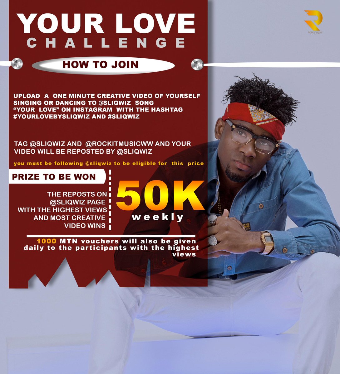 sliqwiz's tweet image. 50k WEEKLY PRICE  AND 1000 MTN RECHARGE CARD DAILY!!!  #yourlovebysliqeiz #sliqwiz  #yourlovechallenge