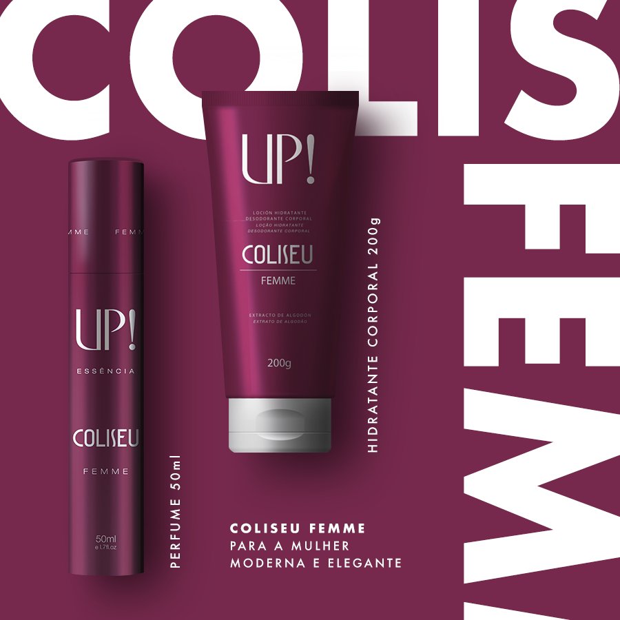 novaupoficial's tweet photo. UP! Coliseu Femme (perfume + hidratante) é intenso e criado para mulheres que não têm medo de batalhar pelo que deseja, sem perder a doçura e elegância.
#upessencia #conectaup #goup #cosméticosup #abevd https://t.co/WqqWUSQfw8