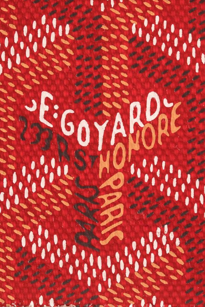 Goyard Pattern Print