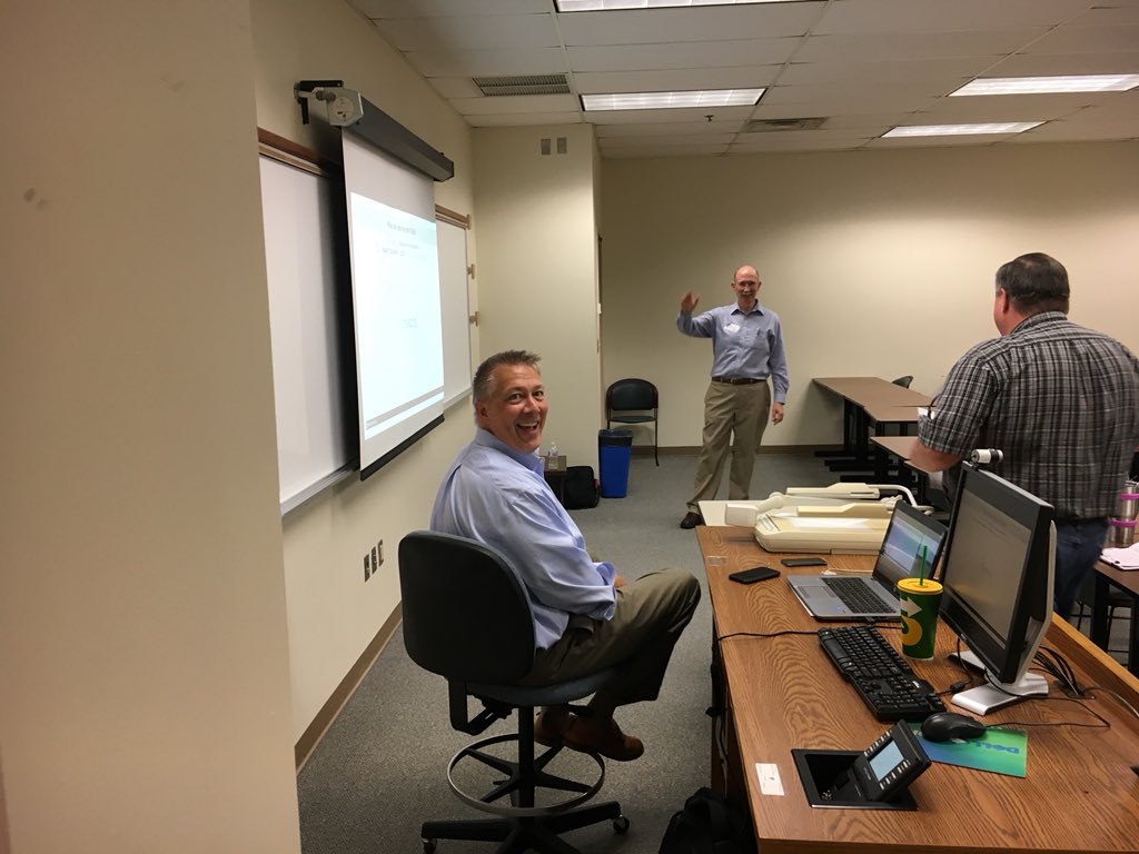 TulsaTechFest's tweet photo. Ed Eckenstein and Kurt Haas presenting How to Rediscover Meaning and Increase Your Value at Work #TulsaTechFest https://t.co/MjBYJcCQ2w