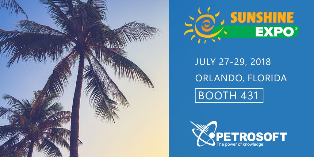 petrosoft_inc's tweet photo. There are just 7 more days until the Sunshine EXPO in Orlando, FL. Come meet us on July 27-29 at Orlando World Center Marriott and learn how you can use our back-office software to ease your day-to-day work. #Petrosoft #SunshineEXPO #CStoreOffice #thepowerofknowledge https://t.co/2PSEpDWmQQ