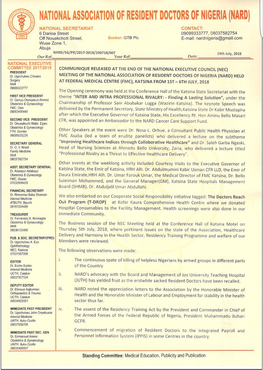 Sec.Gen NARD Nigeria tweet media