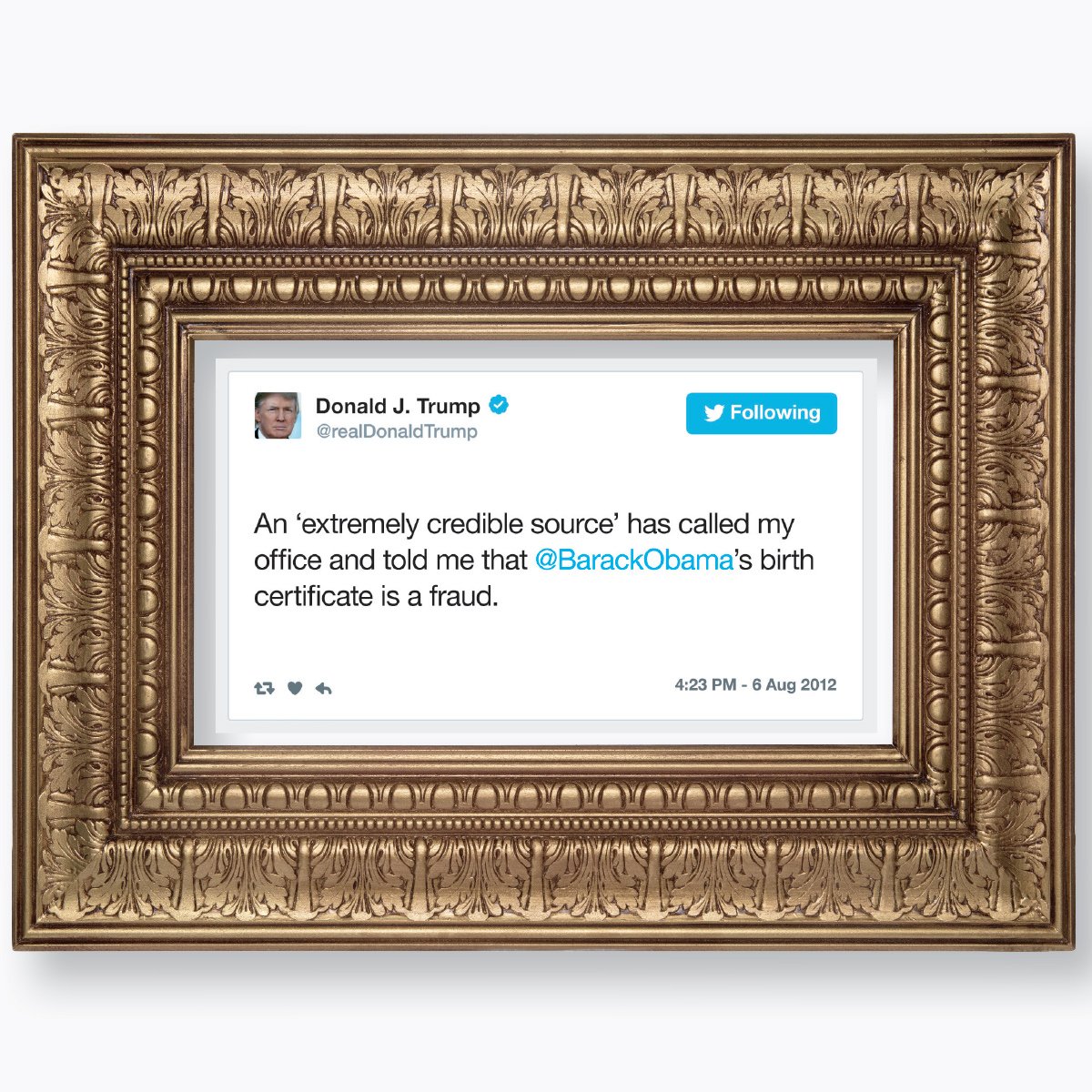 The Daily Show On Twitter In Honor Of Obama S Trip To Kenya This Week We Present Perhaps Trump S Most Critically Acclaimed Twitter Masterpiece Featured In The Donald J Trump Presidential Twitter Library