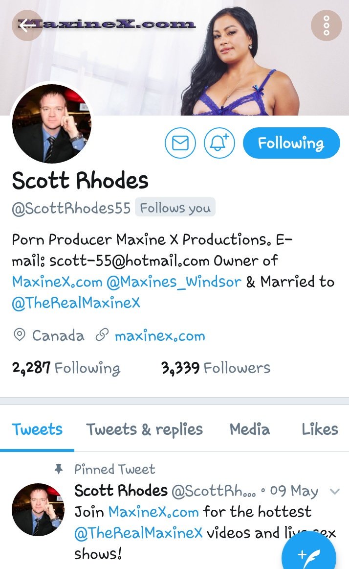 TheRealMaxineX's tweet photo. Follow @ScottRhodes55 my husband, Producer of https://t.co/BKxy0Gi7A4 to see all my hot porn clips first!!! https://t.co/P2ZmrZdmPX