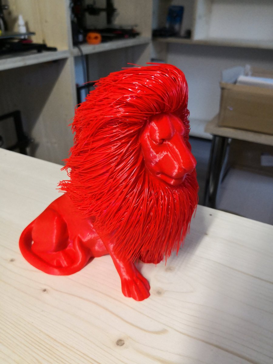 DanielH551987's tweet image. My #hairylion is done and it came out perfect. To see more please also follow me on Instagram daniel_holland5587🙏🙏
#3DPrinters #3dprinter #3dprint #3DPrinting #3ddruck #3ddrucker #only3dprinted #simplify3d #Thingiverse #3dart #3d #filament #redlinefilament #red #lions