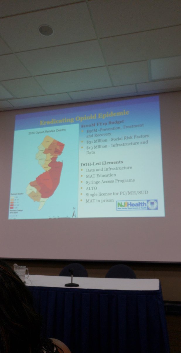 Andrea_Oneal's tweet photo. At the Community of Care Consortium Deputy Commissioner @JackieCornell presenting on the @NJHealth priority areas related to Maternal Child Health and the core outcomes for CYSHCN #NewJersey https://t.co/FhR51XfAsO