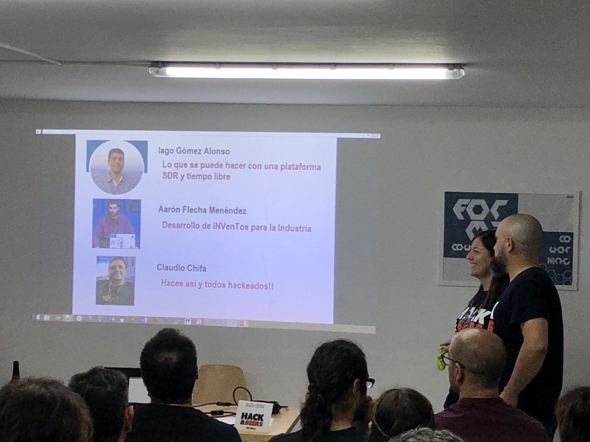 ramonsuarez_'s tweet photo. @hackandbeers 1er aniversario Vol. 5 #hbvigo π charlas sobre #ciberseguridad π» de @iGomezAlonso @AaronFlecha @ClaudioChn en @formacoworking @coworkingal #hackandsweets #hackandkids #hackandgirls #cybersecurity https://t.co/BP9RKmbWBb