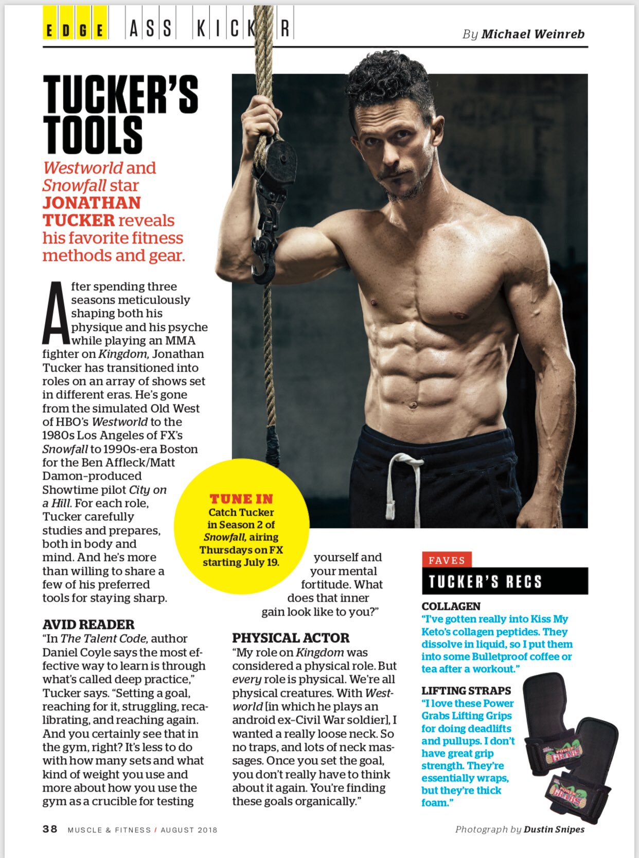 Jonathan Tucker Workout Routine: How he got SHREDDED for Kingdom!