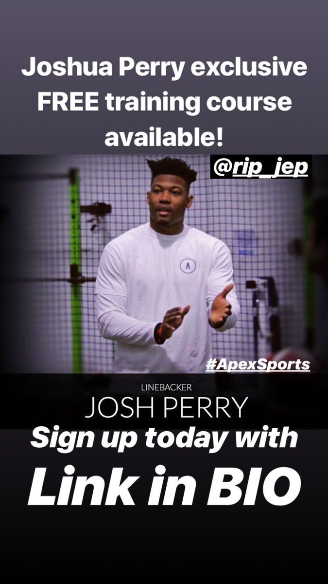 Sign up today with Apex Sports for exclusive free training content from former Ohio State Buckeye National Champion @RIP_JEP 
#ApexSports #ApexCoaching #footballtraining #footballcoaching #ohiostatefootball #ohiostatebuckeyes #highschoolfootball