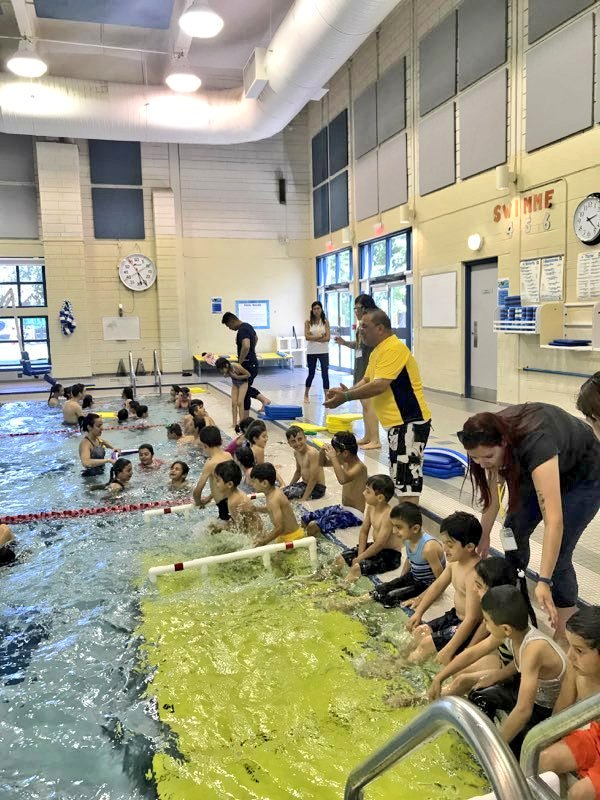 BGCYorkRegion's tweet photo. Yay for our newcomer summer campers for completing their first week of camp and swimming lessons! It was an amazing week for our children, volunteers and staff. 💙🏊‍♀️👍 #BGCYR #SummerCamp #NewcomerCamp #AGoodPlaceToBe https://t.co/Z05pnYD5BU