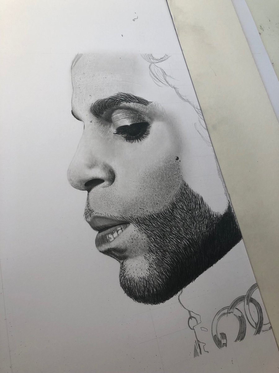 Not quite finished - but coming along nicely 😊 this weeks #Pencildrawing #Prince