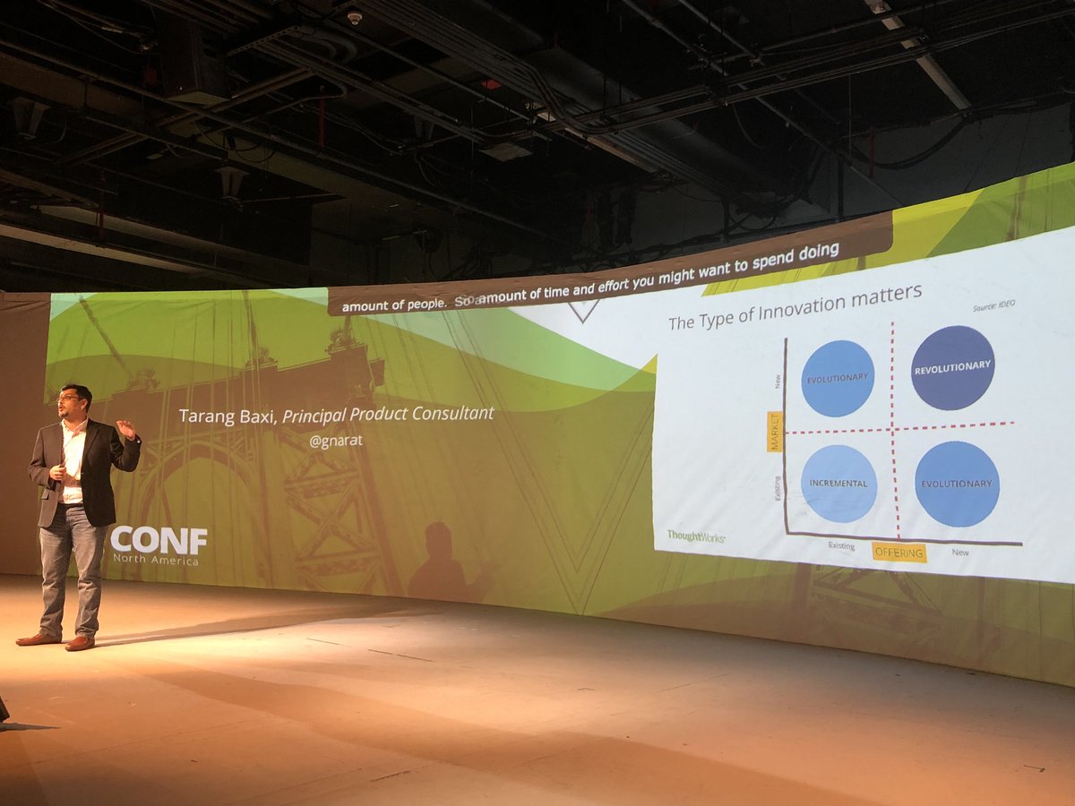 TaniaSalarvand's tweet photo. #productthinking needs to focus on outcomes and clear expectations @gnarat #XConfNA @thoughtworks #TechAtCore https://t.co/qy5XiFLYbj