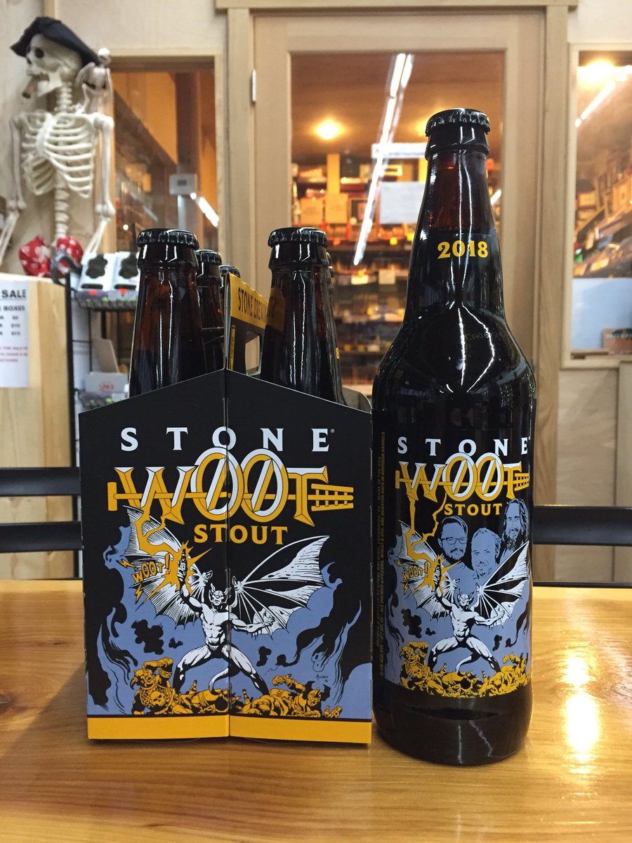 stogiesNhops's tweet photo. For sale, @StoneBrewing 2018 Woot Stout in 22s &amp; 6 packs. No Bottle Limit. Also in stock 2018 Woot Stout. https://t.co/19fleHoryS