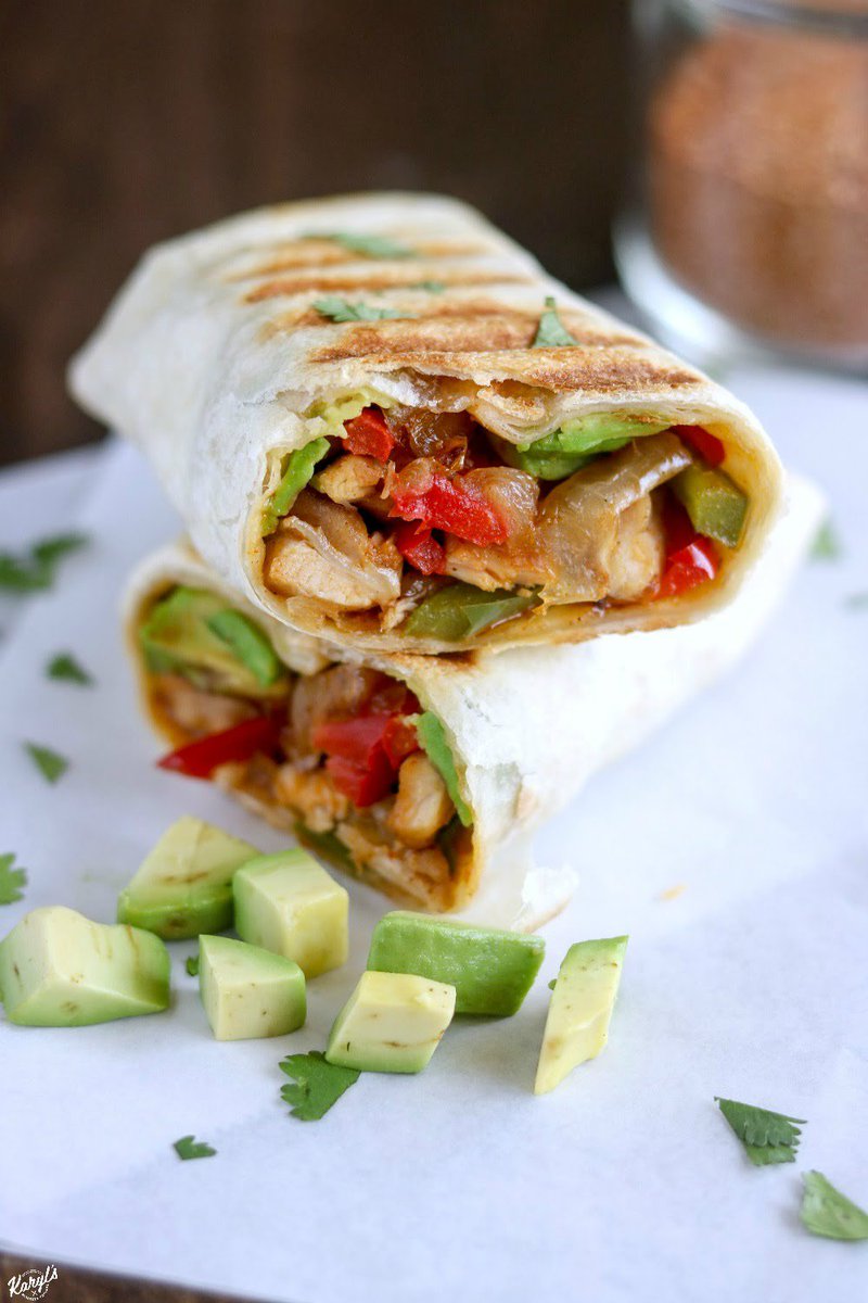 Fajitas can be messy...but not my Crispy Chicken #Fajita Wrap! All the delicious flavors, wrapped and grilled in a #tortilla bit.ly/2HOLdmn #chickenfajitas