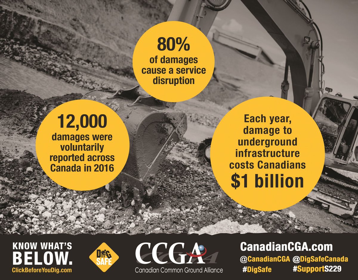 TransMtn's tweet photo. Two new damage prevention initiatives seek to enhance protection of underground infrastructure in #Canada. https://t.co/F1bmOIHzp3 #pipelines #SupportS229 #DigSafe #ClickBeforeYouDig https://t.co/gjCOzDYW1e