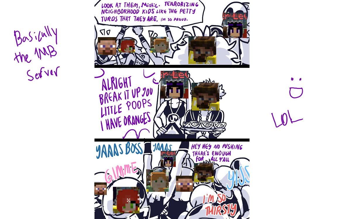 Basically the 1MB server XD - comic is not mine i just edited it
IP: 1moreblock.com