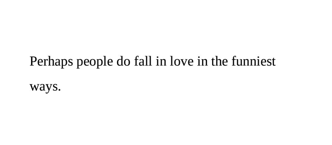 people fall in love in the funniest ways