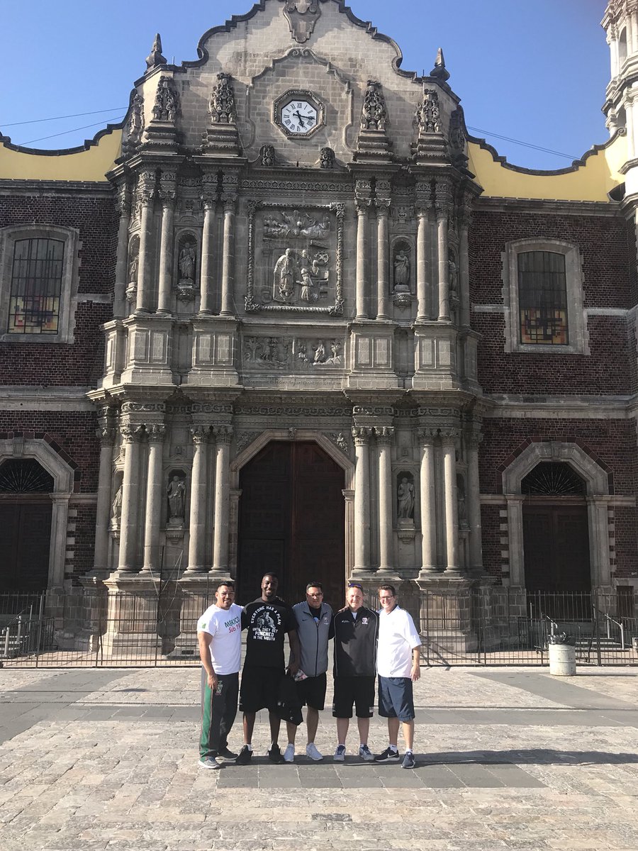 Awesome day to get out and see some sights in Mexico City.  Thank <a href="/CoachMPatterson/">Coach M.Patterson</a> for showing <a href="/DaveWeikel/">Dave Weikel</a> <a href="/DCoachBupRob/">Lamont ‘Coach Bup’ Robinson</a> around the city.  What a great experience to see Basilica De Guadalupe!! #blessed #ilovemyjob
