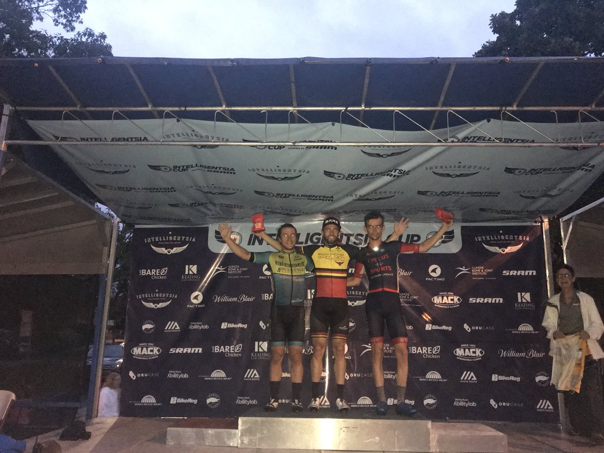 Your Men’s Pro podium at #intellicup Beverly:
1st: @monk1122 Brandon Feehery @crankinradlers 
2nd Hayden Strong <a href="/bissellabgiant/">BISSELL.ABG.GIANT</a> 
3rd Parker Kyzer @cyclus_sports