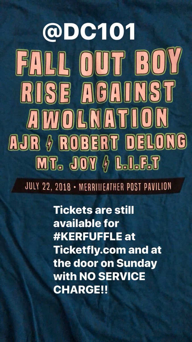 It's not too late to get your tix for <a href="/DC101/">DC⚡️101</a> #kerfuffle!! <a href="/kerfuffle/">DC101's Kerfuffle</a> or ticketfly.com to get them!!!!