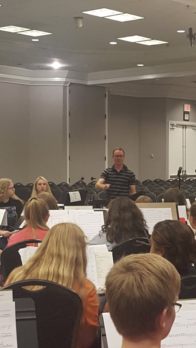 KBA Honor Band concert with former 8th graders Tyler VanDeventer, Victoria Major, and Hannah Caudillo. Very jealous they got to rehearse all day with one of my favorite composers, Brian Balmages.