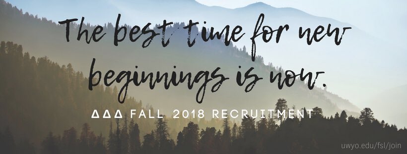 Check out the link in our bio to register for fall recruitment! 🌻