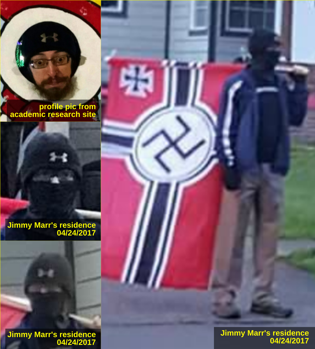 Andrew Oswalt is a neo-Nazi living in the Corvallis area who eagerly attended Joey Gibson's hate rally in the Montavilla neighborhood. Further details on him in our comrades  @PNWAWC article:  http://pnwawc.com/2018/01/24/andrew-oswalt-is-datgoy-a-neo-nazi-you-dont-want-this-guy-teaching-you/