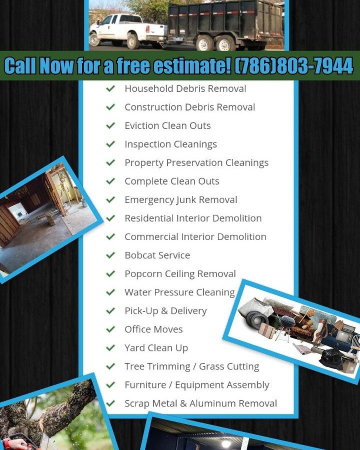 DynamicRemovals's tweet image. Offering services that are sure to meet your project needs! Call now for a free eatimate. (786)803-7944 Licensed and insured. #interiordemo #junkremoval #lawn #dade #broward #palmbeach #estimates