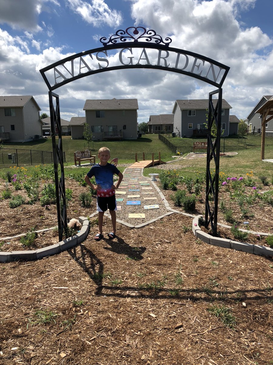 mbschcounselor's tweet photo. Finally made it to #avasgarden today. It is beautiful and meaningful and such a perfect way to remember her! We loved it! Kuddos to everyone who made this tribute a reality! #strengthforava #beatcancer @jhutch515 https://t.co/wv1tR25Tdz