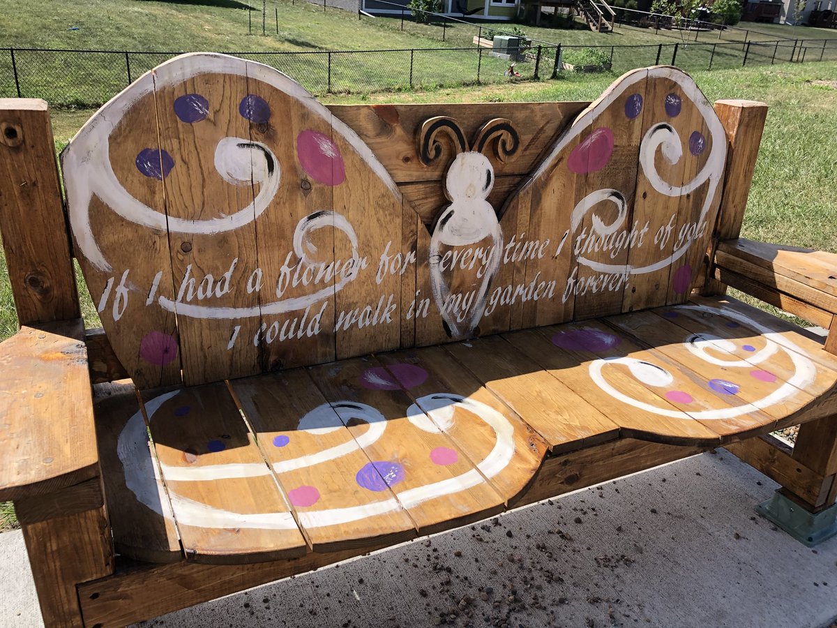 mbschcounselor's tweet photo. Finally made it to #avasgarden today. It is beautiful and meaningful and such a perfect way to remember her! We loved it! Kuddos to everyone who made this tribute a reality! #strengthforava #beatcancer @jhutch515 https://t.co/wv1tR25Tdz