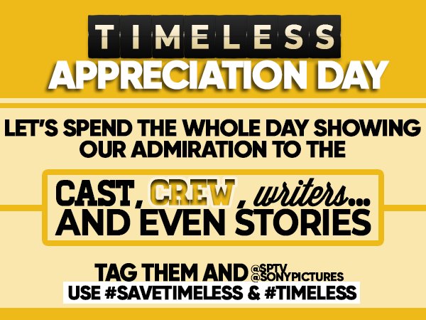 Fangrlmoment's tweet photo. It's #Timeless Appreciation Day! We need more people tweeting! Use your tags! #SaveTimeless https://t.co/rt9qrT3X9N