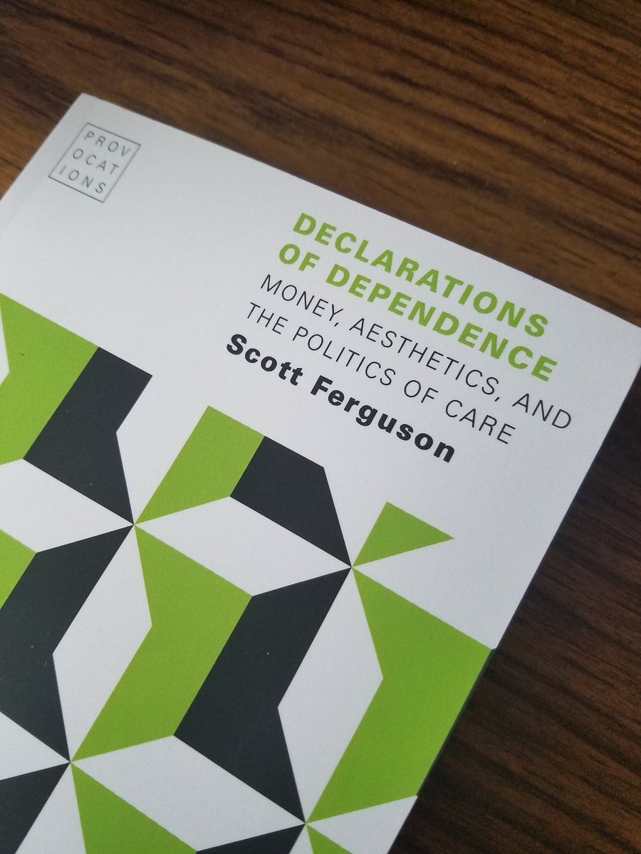 FadhelKaboub's tweet photo. Finally got this in the mail today. #MustRead book #DeclarationsOfDependence by #GISPscholar Scott Ferguson. Also #MustWatch this exclusive interview https://t.co/00XsEk3GEn #MMT #Humanities #Aesthetics #Money #LearnMMT @videotroph https://t.co/gTgFuFBxsh