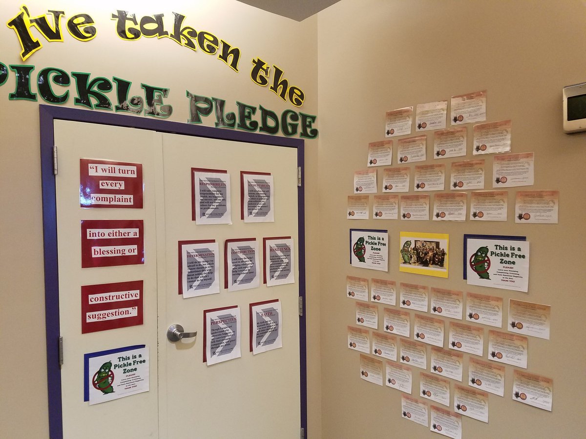 MOES_Principal's tweet photo. Interesting wall display outside of a doctor's office in Rockville. Looking forward to reading The No Complaining Rule. Must fill the void with communication and not opportunities to complain. #jongordon11 https://t.co/q4y56UJnhE
