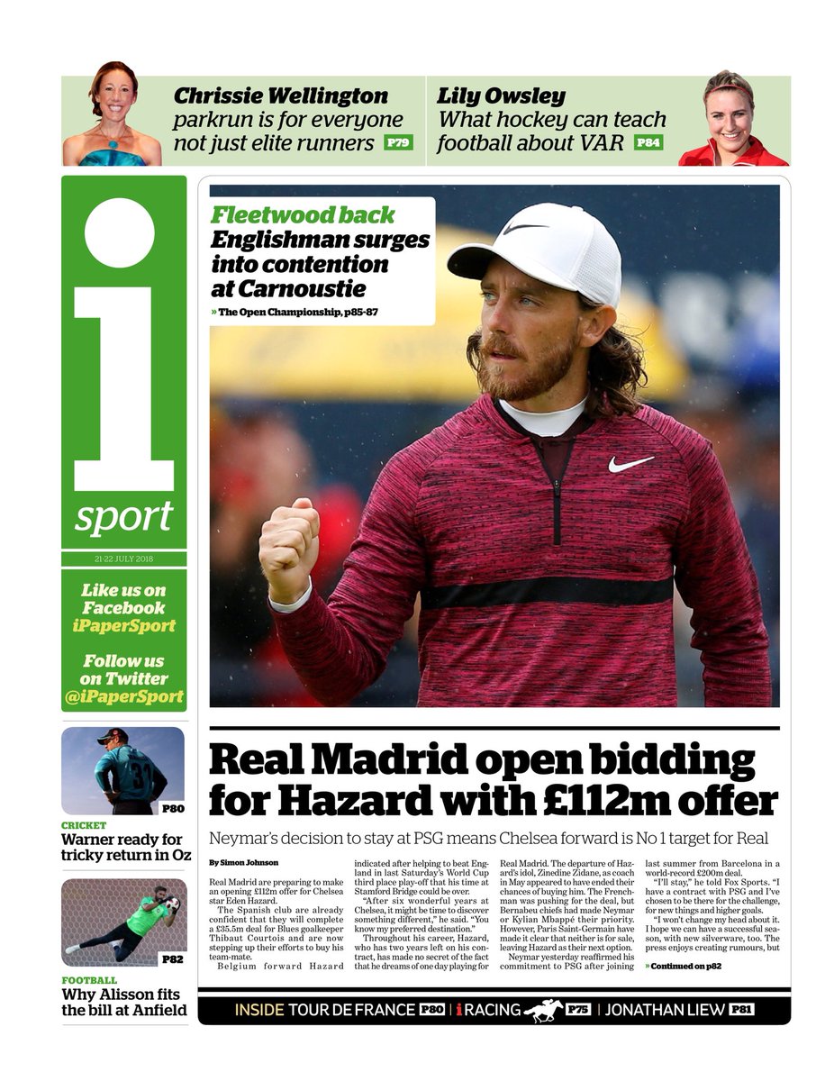 iSport with the same figure quoted by the London Evening Standard for Hazard-Madrid.