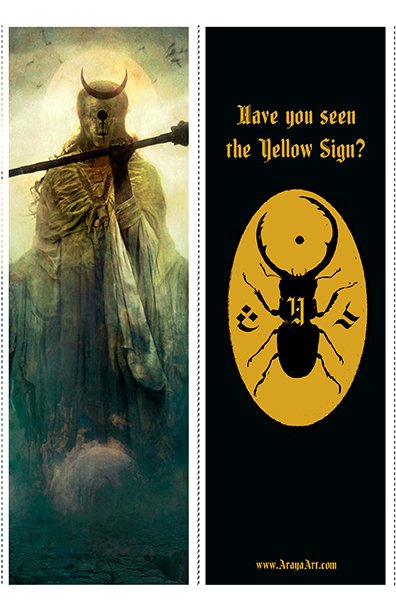 Want a free DIY King in Yellow Bookmark? head over: https://t.co/zI2I3onbZs Download, Print, share! Have you seen the Yellow Sign? 